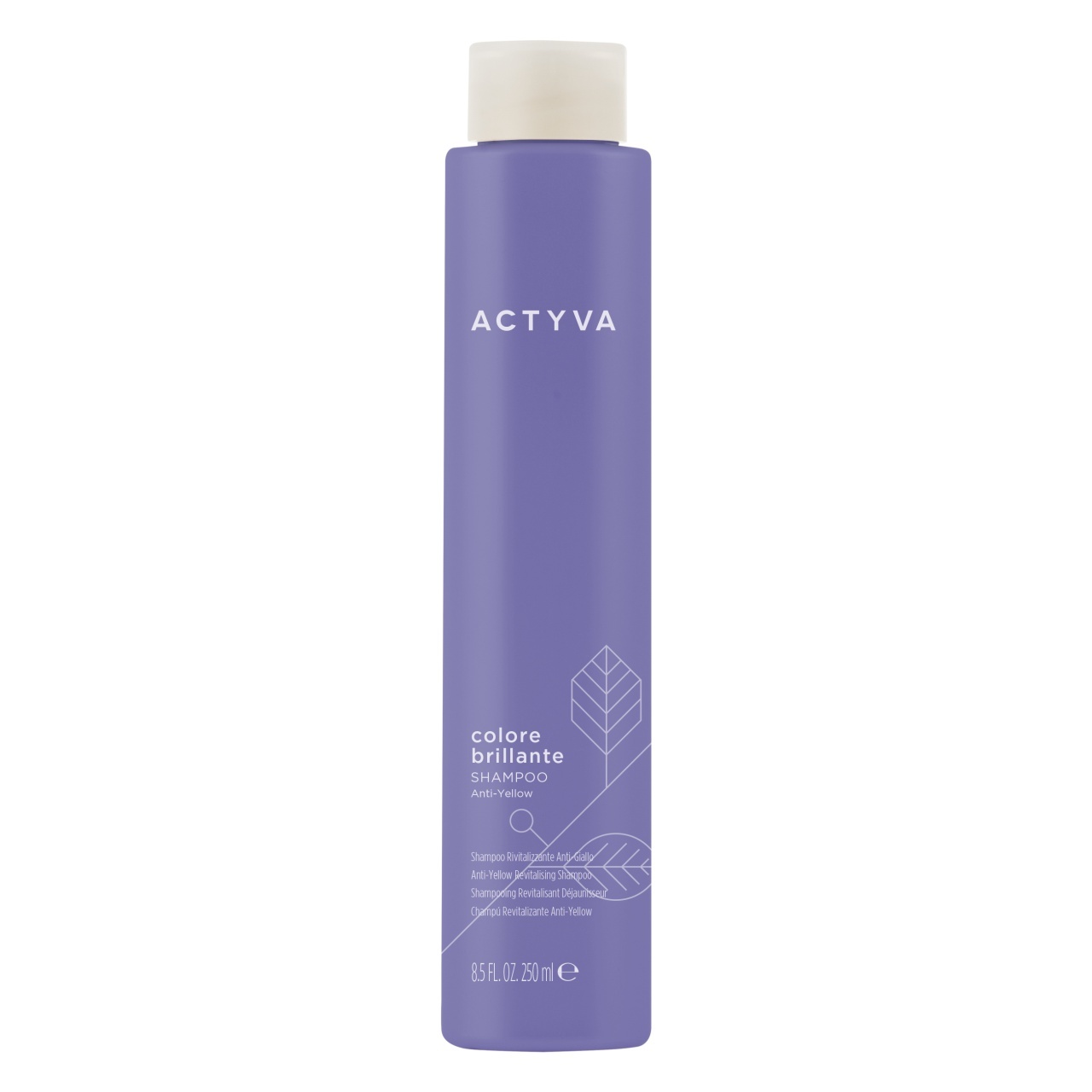 Sampon pentru neutralizarea tonurilor de galben Kemon Actyva Colore Brillante Anti-Yellow (Concentratie: Sampon, Gramaj: 250 ml)