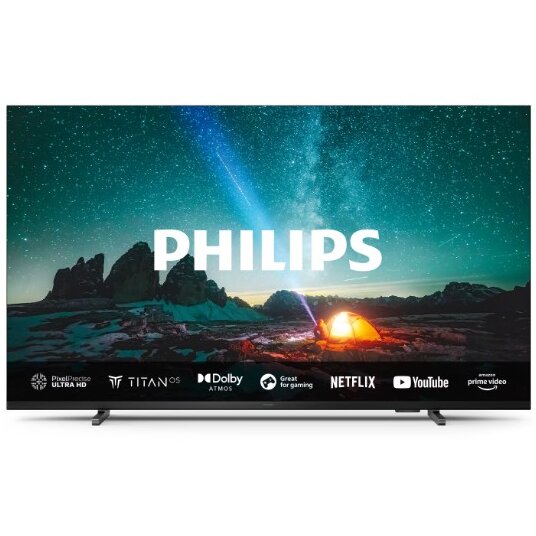 Oferte la Televizor 55PUS7609/12 Led 4K Smart 55Inch 139Cm Ultra HD Clasa F Gri Antracit