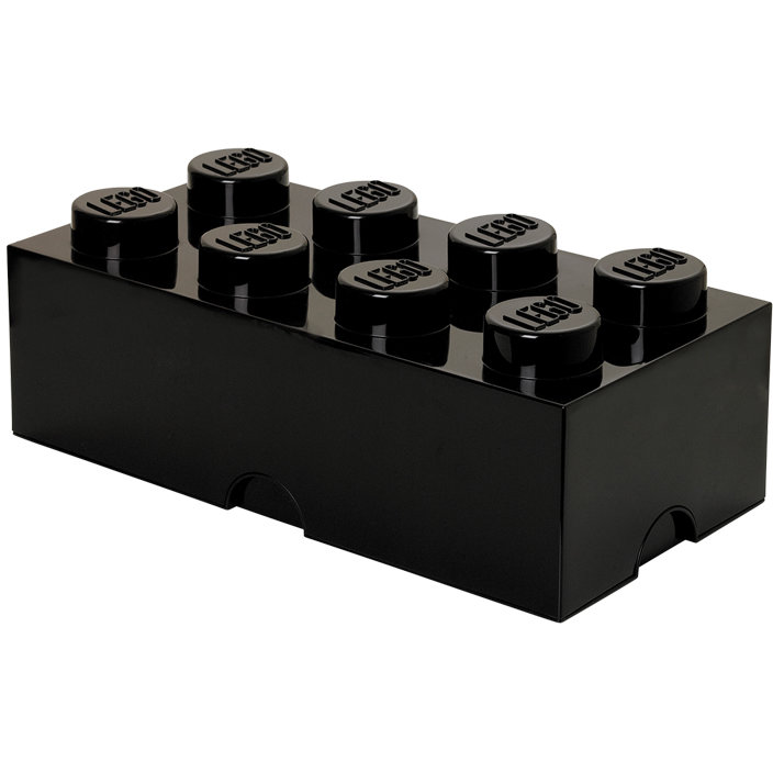 Cutie depozitare LEGO 2x4 negru (40041733)
