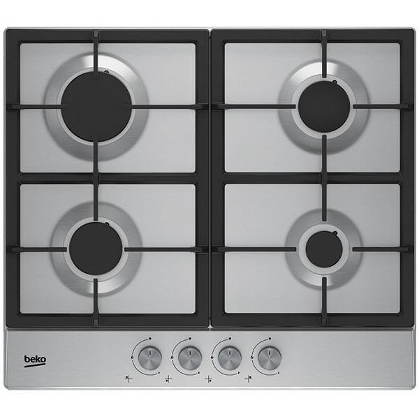 Plita incorporabila Beko HIAG64225SX, Gaz, 4 arzatoare, Inox