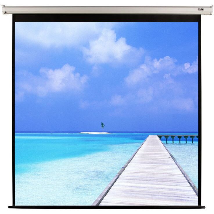 Ecran proiectie electric cinema EliteScreens ELECTRIC100V, marime vizibila 203 x 152 cm, telecomanda