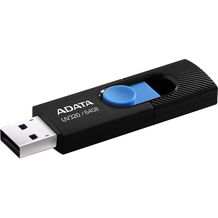 Adata Flash Drive UV320, 64 GB, USB 3.0, black and blue