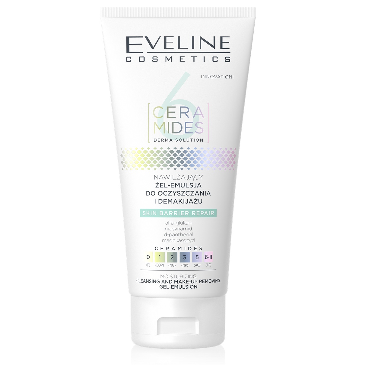 Gel-Emulsie Hidratanta pentru Curatare si Demachiere, Eveline Cosmetics 6 Ceramides, 150 ml