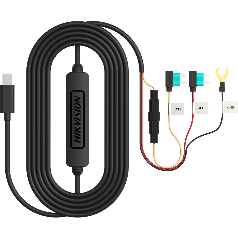 Kit cablu alimentare si monitorizare parcare Hikvison AE-DF7351 309503087, mufa Micro-USB
