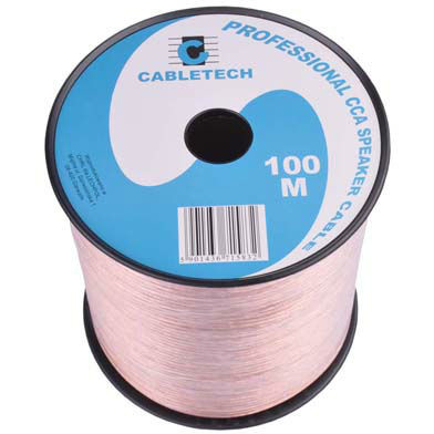 CABLU DIFUZOR CCA 2X0.20MM TRANSPARENT 100M