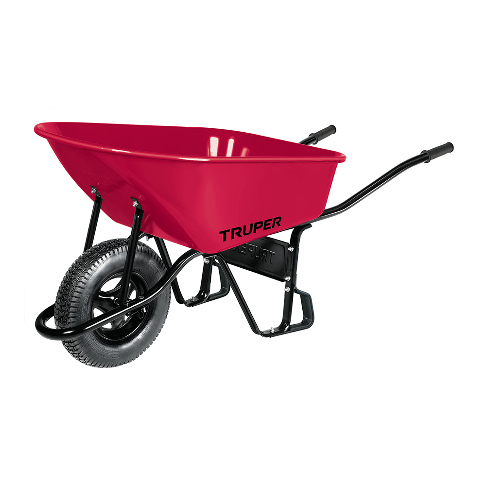 Roaba profesionala Truper, anvelopa pneumatica, cadru tubular, 100 l