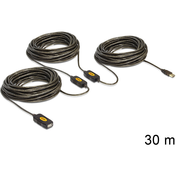 Delock Cable USB 2.0 Extension active 30 m
