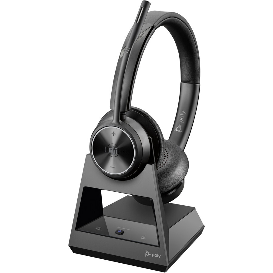 Casti Poly Savi 7320 Office Stereo Euro Plug Negru