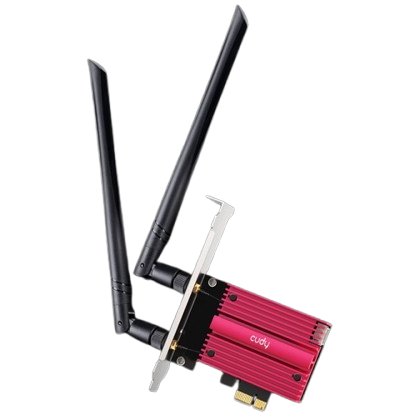 Placa de retea Cudy WE3000S, PCIe, Tri Band, 2.4/5/6 GHz, 574-2400 Mbps, MU-MIMO