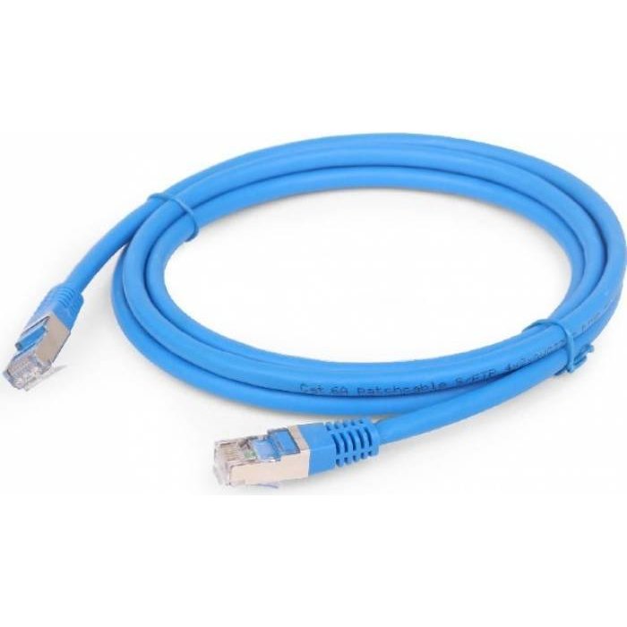 Cablu FTP Patchcord Cat 6A LSZH 1m Albastru