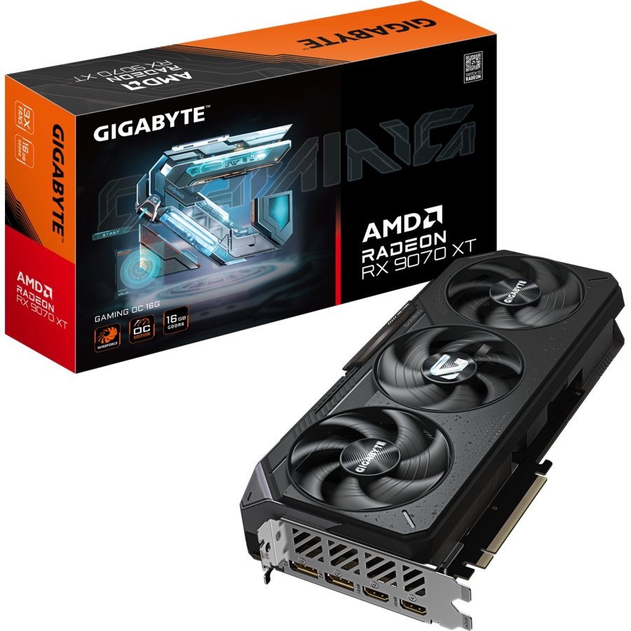 Placa Video GEFORCE RADEON RX 9070 XT GAMING