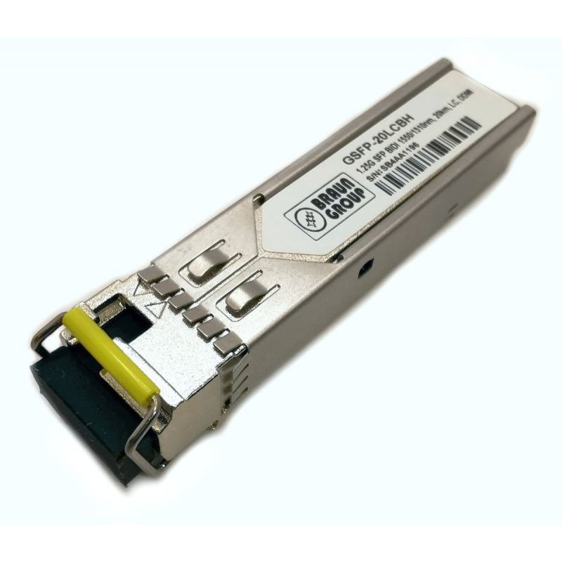 Modul SFP BiDi Braun Group GSFP-20LCBH PRO, 1.25Gbps, Tx1550nm, 20Km, LC, DDMI,