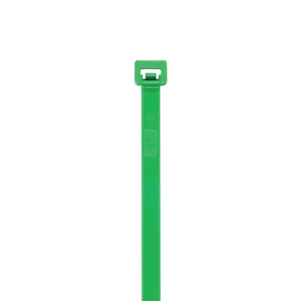 Coliere din plastic, poliamida 6.6, verde, 140 x 3.5 mm, 100 bucati