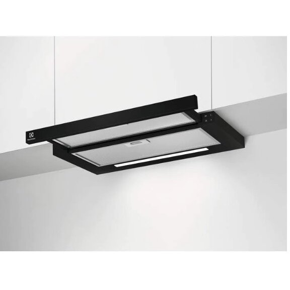 Hota Incorporabila Telescopica LFP616K Putere de Absorbtie 600 Mc/h 1 Motor 60Cm Clasa A Negru