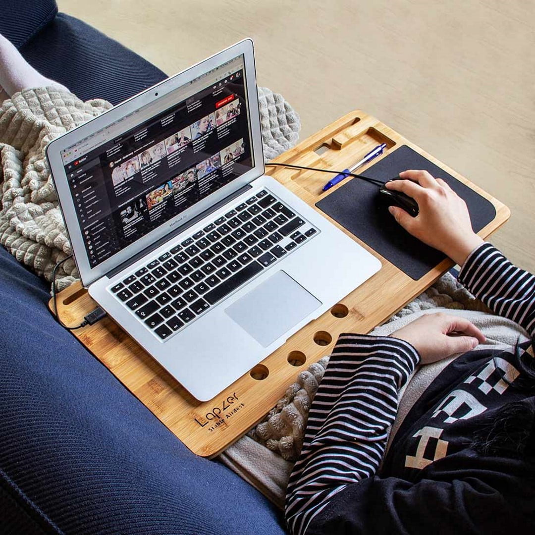 Suport Laptop din bambus - Lapzer