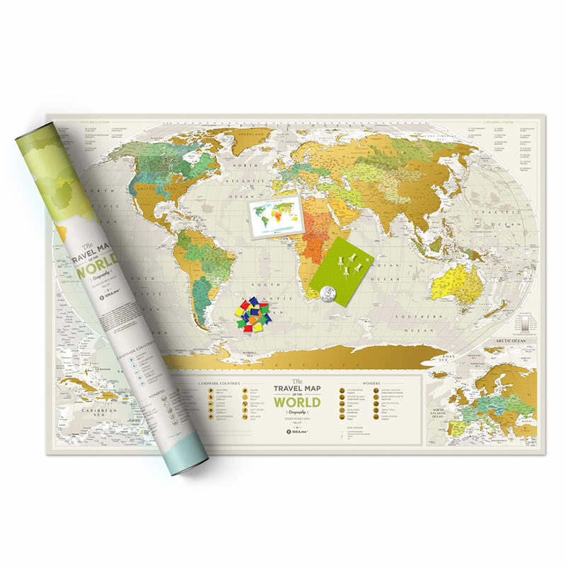 Harta Lumii Răzuibilă - Geografie