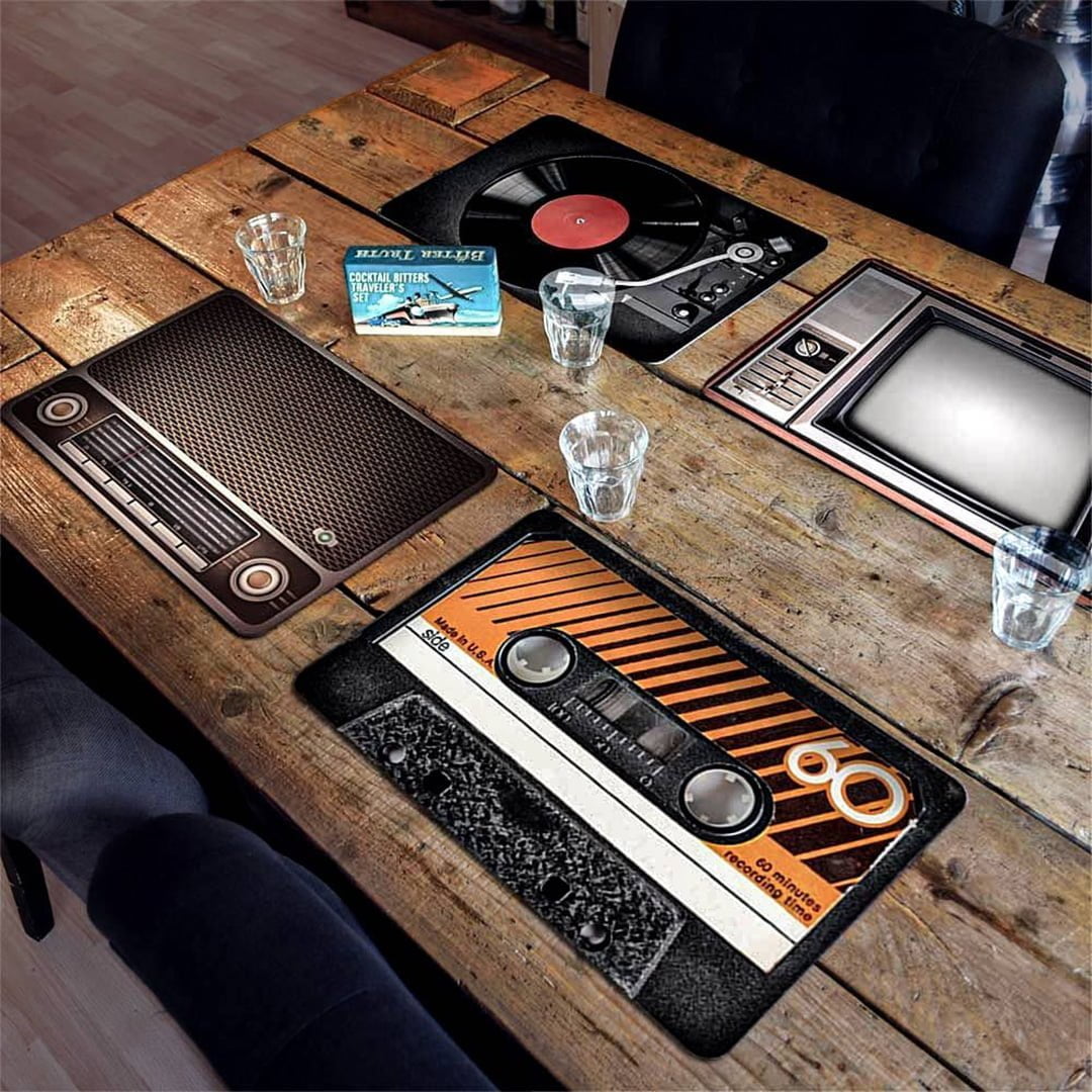 Set de 4 Suporturi de Masă Retro