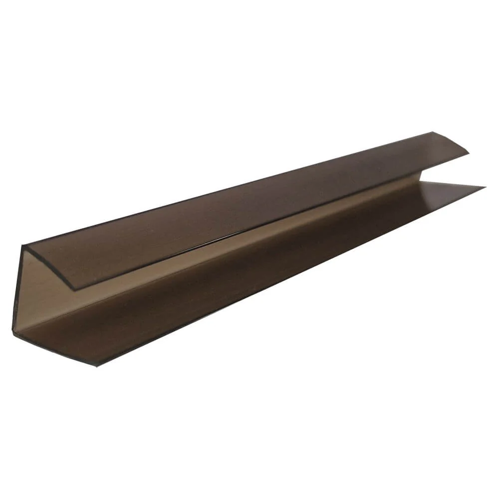 Profil U policarbonat bronz, grosime 8 mm, lungime 2.1 m