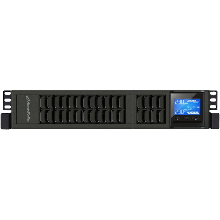 UPS, PowerWalker, VFI 2000 CRM LCD, 1600 W, Negru