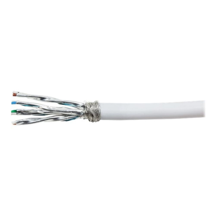 Cablu Retea PrimeLine, Cat.7, S/FTP, Alb, 100 m