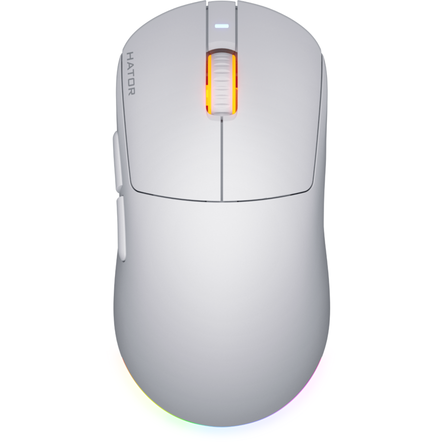 Mouse Gaming Quasar 3 Wireless 2.4GHz / Bluetooth / USB 12000DPI RGB Alb