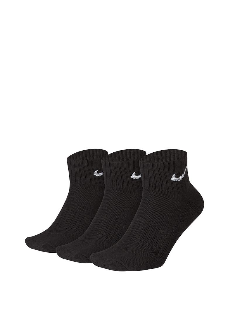 Sosete unisex  3PPK Value Cotton Quarter - Alb/Negru