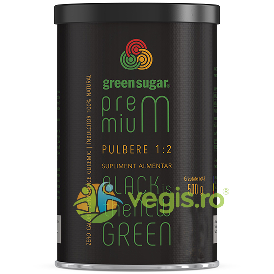 Green Sugar Premium 1:2 Pulbere 500g