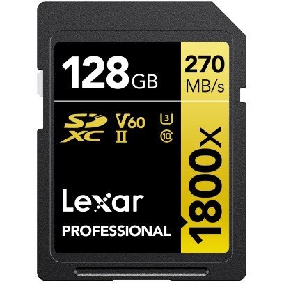 Card SDXC 128GB Professional 1800x UHS-II U3