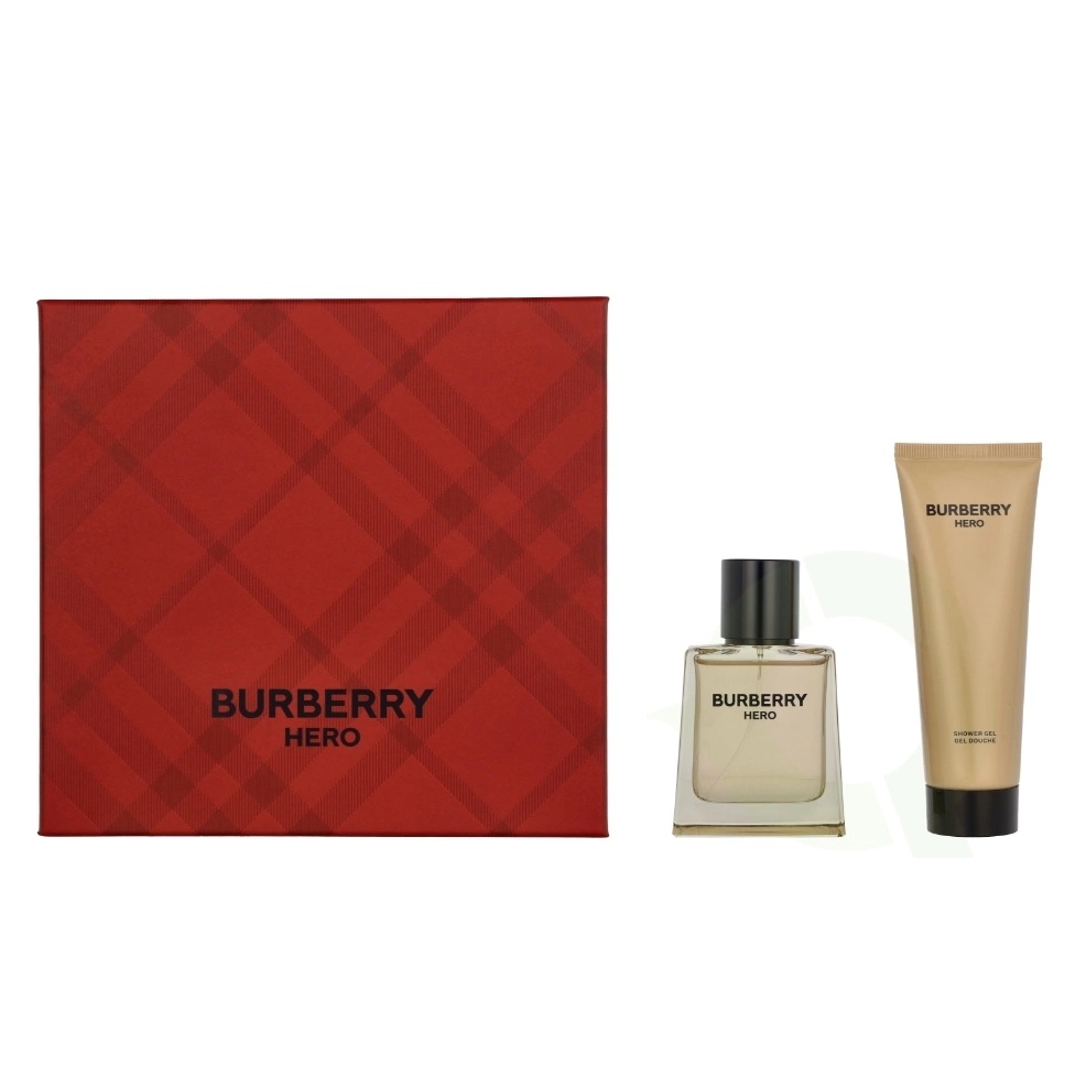 Set cadou Burberry Hero, Barbati, Apa de toaleta (Continut set: 50 ml Apa de Toaleta + 75 ml Gel de dus)