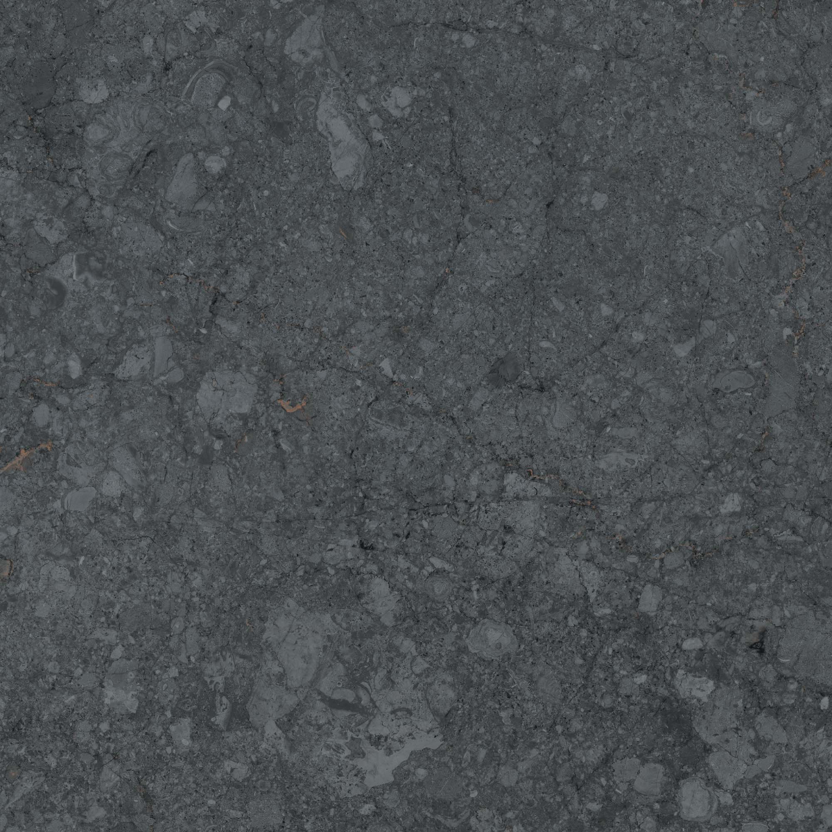 Gresie portelanata exterior/interior KAI Cambria Anthracite, rectificata, mat, decor piatra, antracit, 60 x 60 cm
