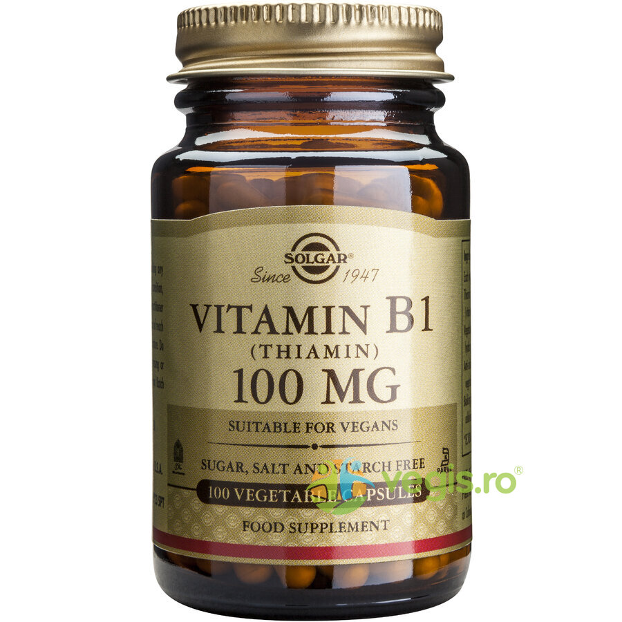 Vitamina B1 100mg 100cps vegetale (Tiamina)