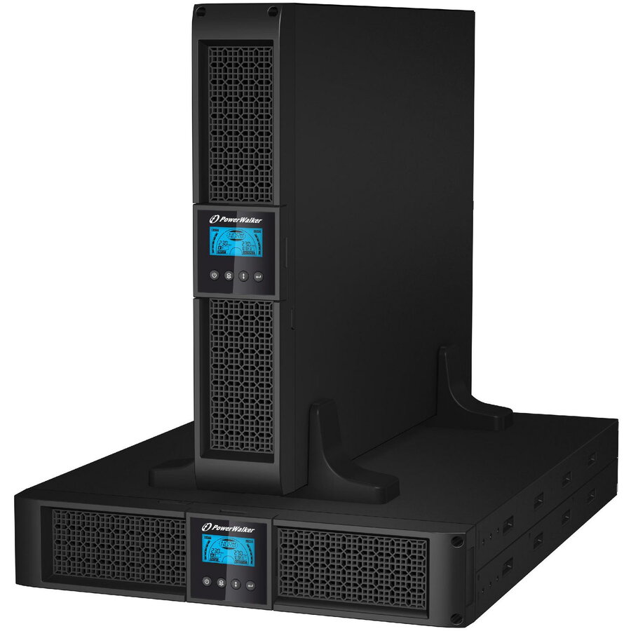 UPS Power Walker Line-Interactive 1000VA, 19'' 2U, 8x IEC, RJ11/RJ45, USB, LCD