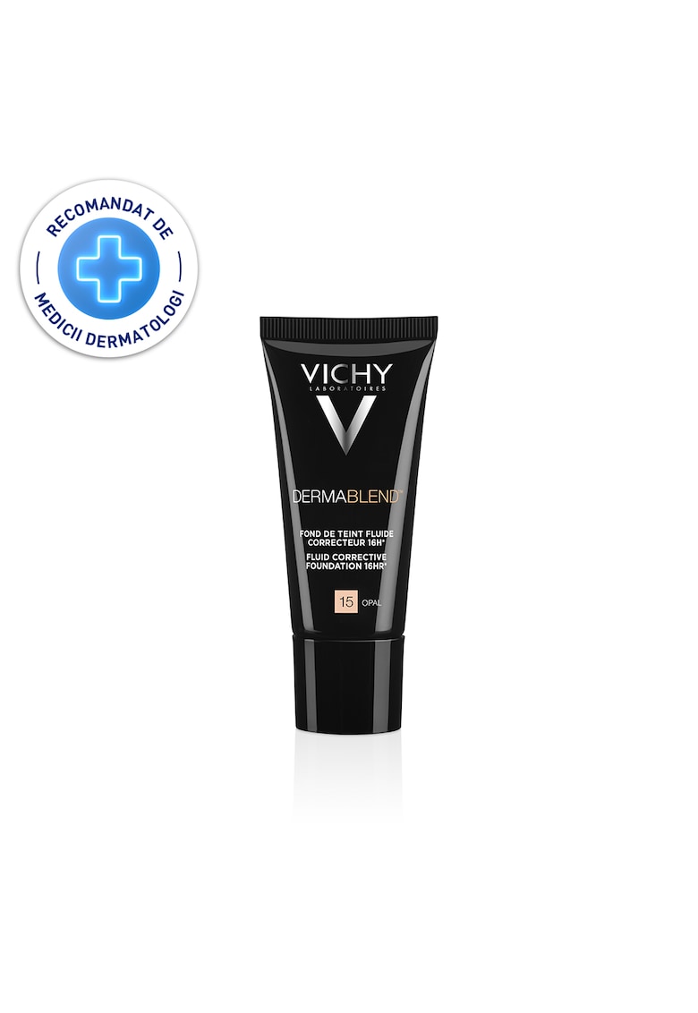 Fond de ten corector fluid rezistenta 16h SPF 35  Dermablend pentru tenul normal sau uscat - 30 ml - Opal
