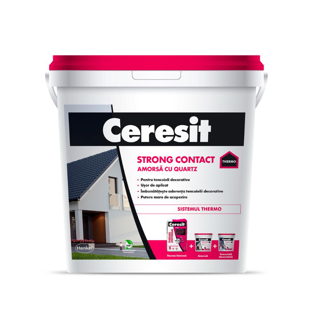 Amorsa cu quartz Ceresit Strong Contact, interior/exterior, 8 kg