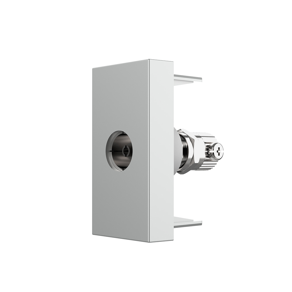 Modul priza TV 1M Livolo VL-FCTV-1IP, policarbonat, argintiu