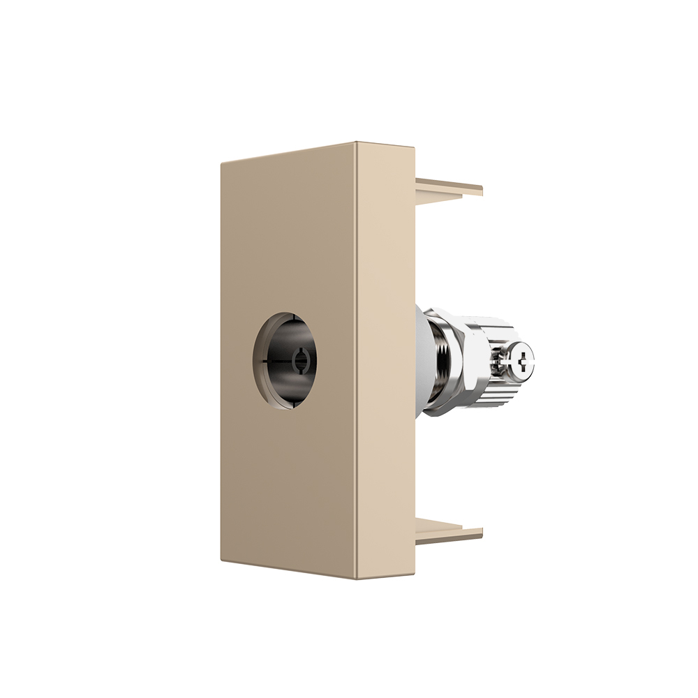 Modul priza TV 1M Livolo VL-FCTV-1AP, policarbonat, auriu