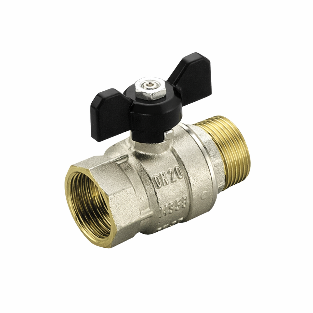 Robinet apa cu bila Tiemme, filet interior-exterior, alama, racord 1/2