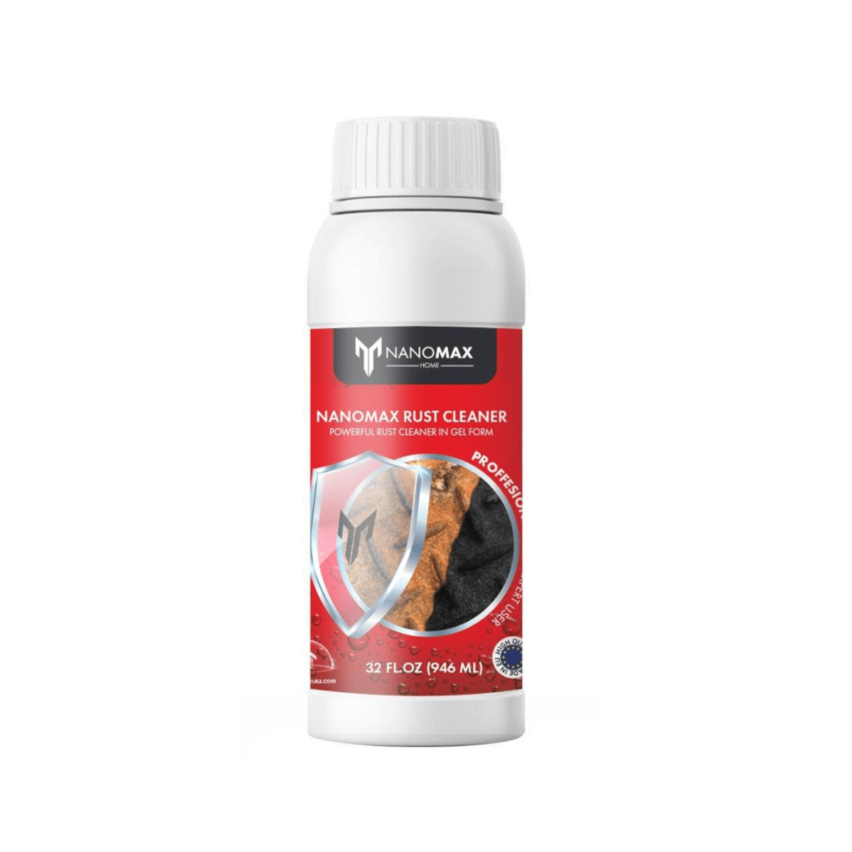 Solutie profesionala curatare rugina NanoMax Gel Rust Remover, transparent, interior/exterior, 1 l