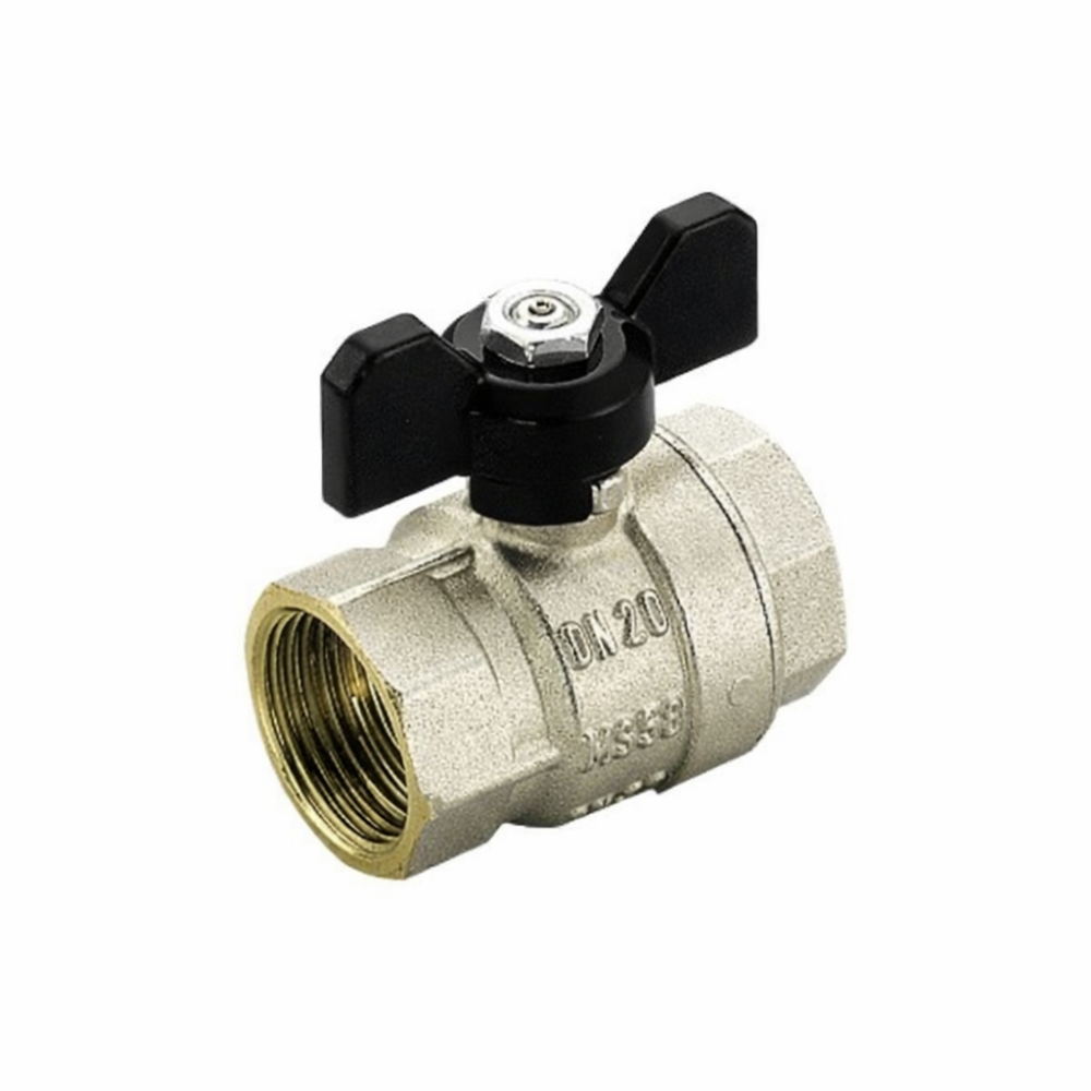 Robinet apa cu bila Tiemme, filet interior-interior, alama, auriu, racord 1/2