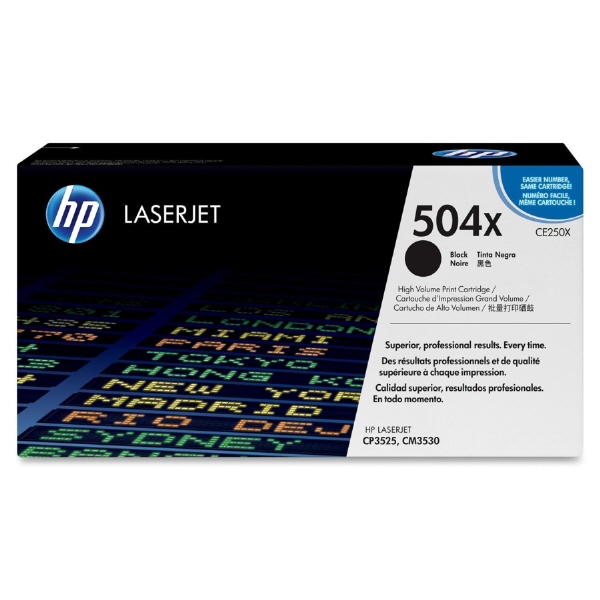 Cartus compatibil: HP Color LaserJet CP3525, CM3530 - Black Standard Capacity