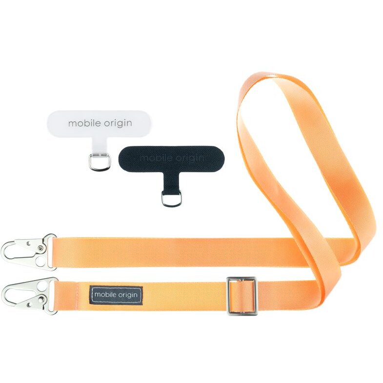 Lanyard Tape, 25 mm, Ajustabil 84-165cm, Peach Fuzz
