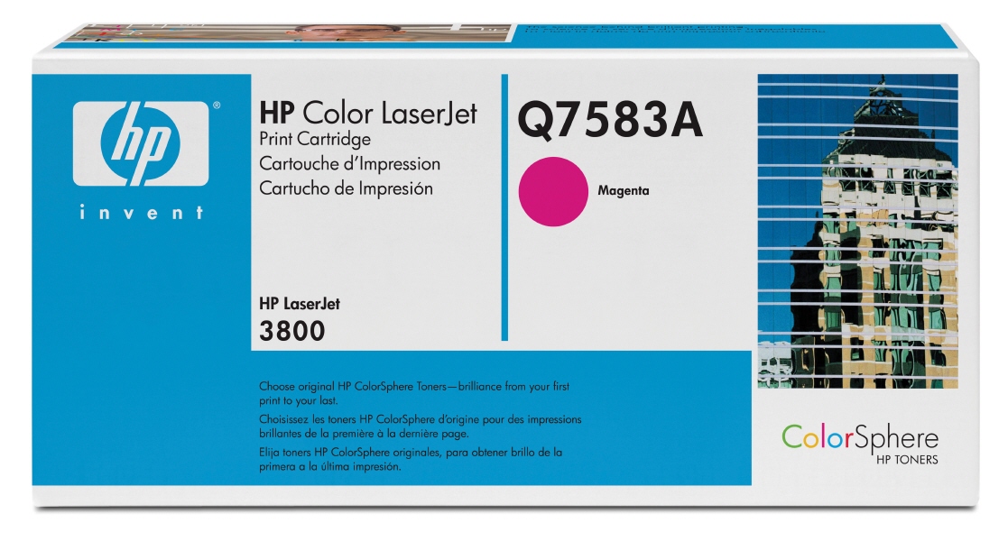 Cartus compatibil: HP Color LaserJet 3800, CP3505 Series WITH CHIP - Magenta