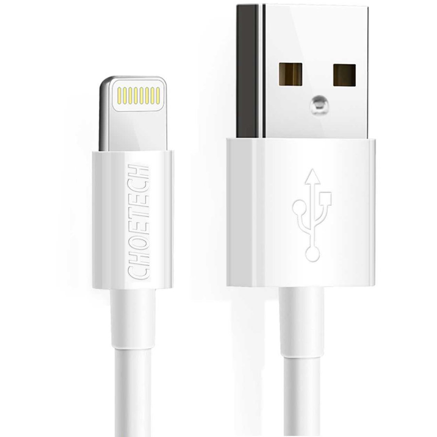 Cablu IP0027 USB-A la Lightning MFi 1.8m Alb