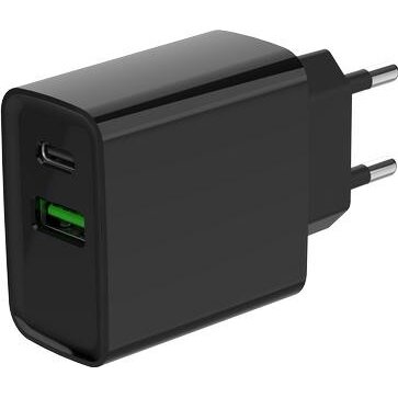 Incarcator Retea PD USB QC3.0 Type-C 20W  Negru