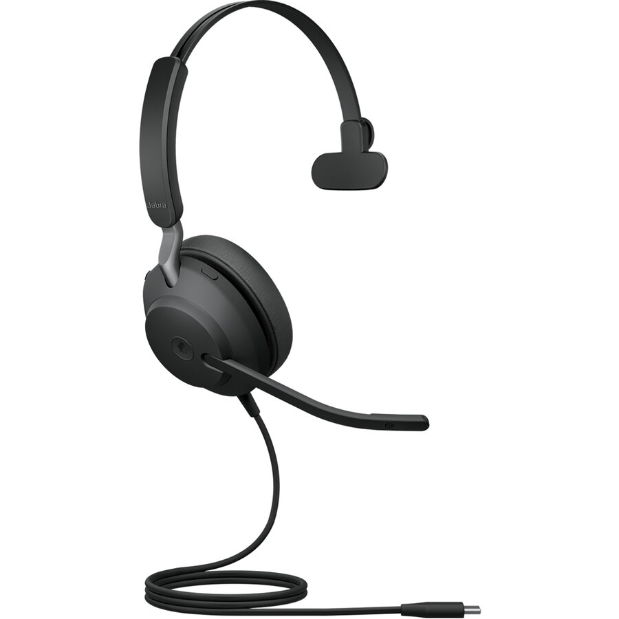 Casti Evolve 2 40 SE USB-C Mono Negru