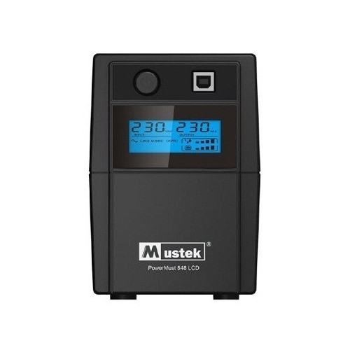 UPS  MUSTEK PowerMust  636 LCD (650VA) Line Interactive, IEC (include timbru verde 3 lei)