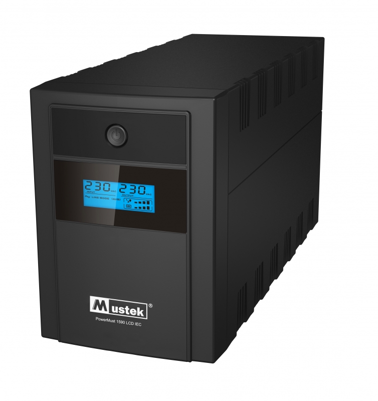 UPS  MUSTEK PowerMust 1590 LCD (1500VA) Line Interactive, IEC (include timbru verde 3 lei)