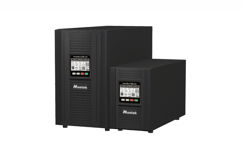 UPS MUSTEK PowerMust  1080 online LCD (1KVA), IEC (include timbru verde 3 lei)
