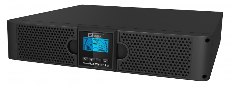 UPS MUSTEK. PowerMust  2018 online LCD RM (2KVA), IEC (include timbru verde 3 lei)