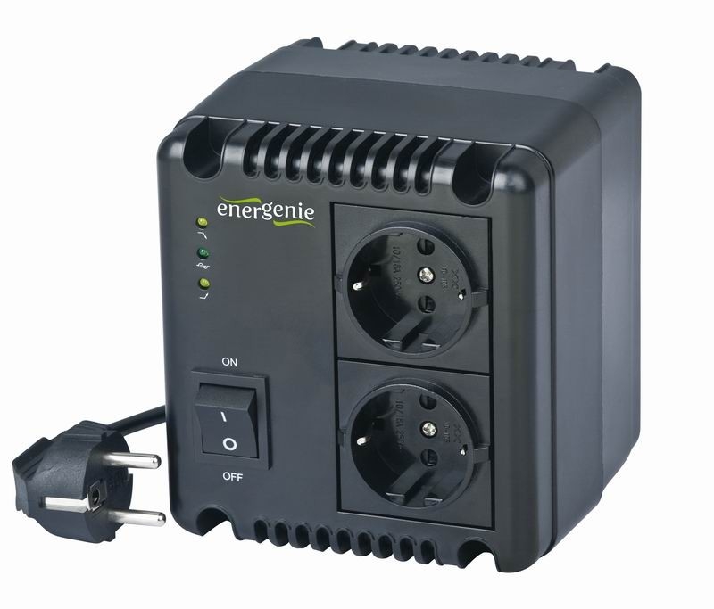 AVR  800VA, 2 x Schuko socket, GEMBIRD 'EG-AVR-0801' (include timbru verde 5 lei)